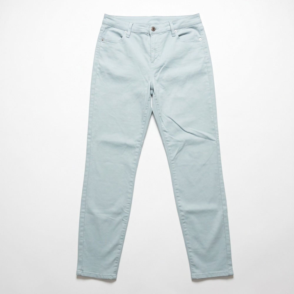 Buffalo David Bitton Womens 8/29 Light Blue Havana High Rise Ankle Pants NWT